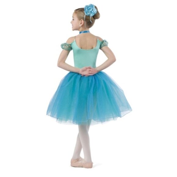 Costume Gallery Promise Me The Spring Dress Blue Size Medium Child Sequin Tulle - Picture 3 of 4